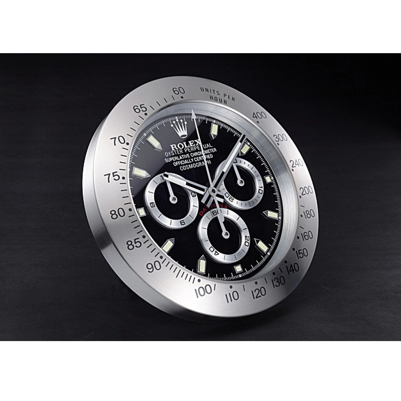 Aaa replica watch Cosmograph Rolex Clock Daytona Wall 621909 Silver-Black 0626